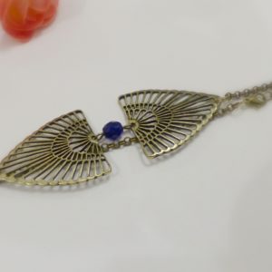 Headband bleu Azteque Les Crea de Marie Rouen