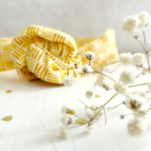 Headband fil de fer Les Crea de Marie Collection Giulietta jaune et orange